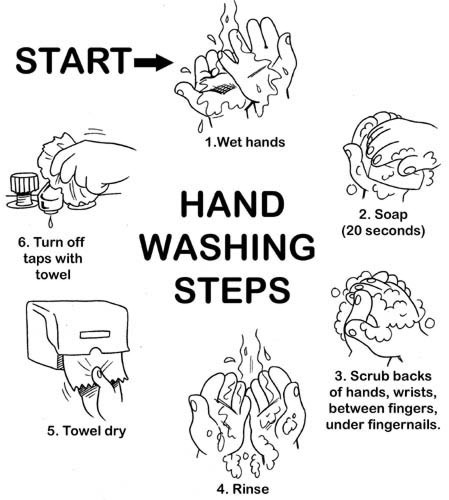 How to wash your hands - © www.mypersonalhygiene.com