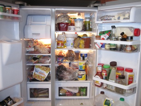 Messy fridge - © www.wildchow.wordpress.com