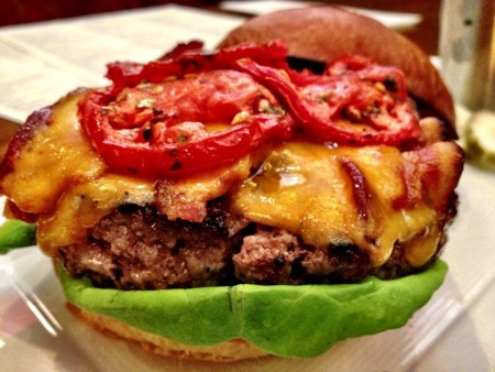 Big, Juicy Bacon Burger - © htownchowdown.com