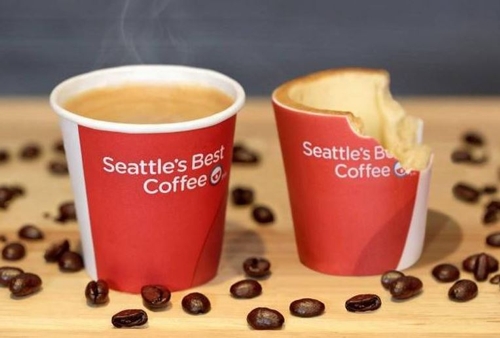 Edible Coffee Cup - © 2015 KFC