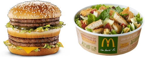 McDonald's Comparison - © McDonald's.ca