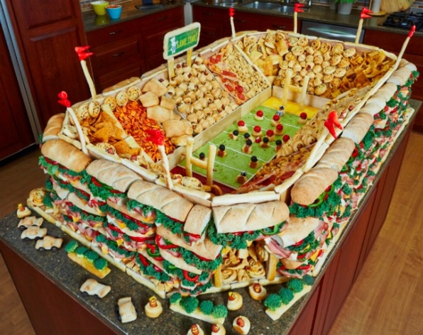 Sandwich Stadium - Super Bowl Food - © sportsmockery.com