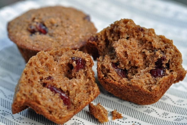 Cranberry Bran Muffins - © healthycookingcamp.com