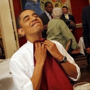 Obama Napkin - Detail © via Pintrest