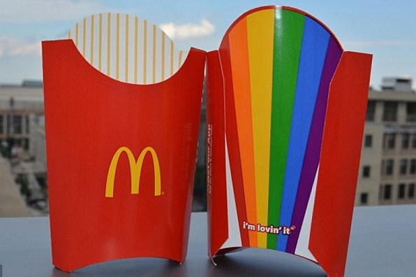 Rainbow Fries Sleeve - © 2017 McDonalds