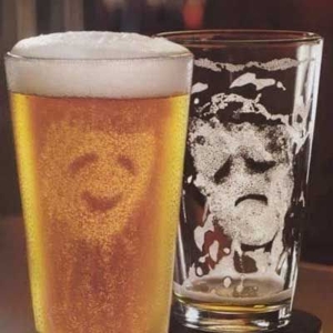 Happy Beer Glasses - © via Pintrest