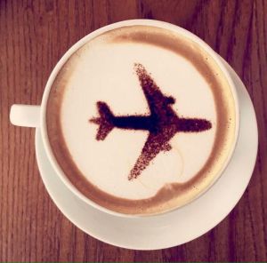 Coffee On A Plane - © confessionsofatrolleydolly.com