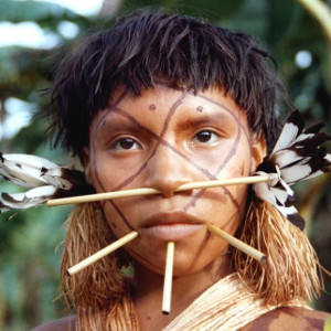 Yanomami Girl - © via Pintrest