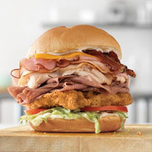 Arby's 5 Mega Meat Stack - © 2019 Arby's