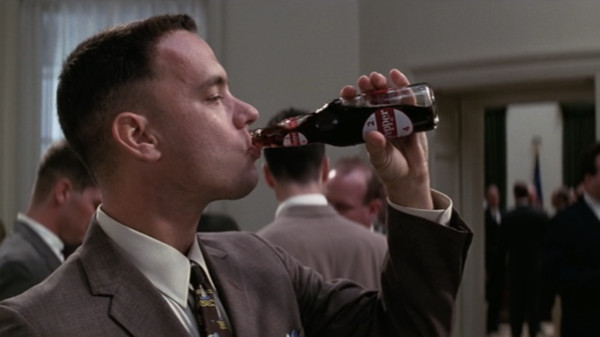 Forest Gump Drinks Dr. Pepper - © 1984 Paramount Pictures