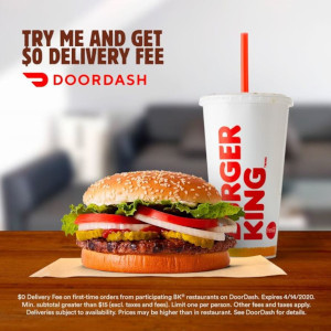 BK Delivery Deal - © 2020 Burger King