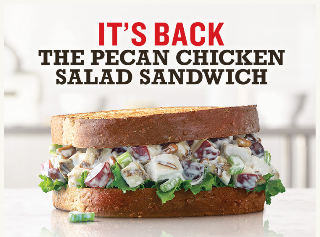 Arby's Pecan Chicken Salad Sandwich - © 2020 Arby's