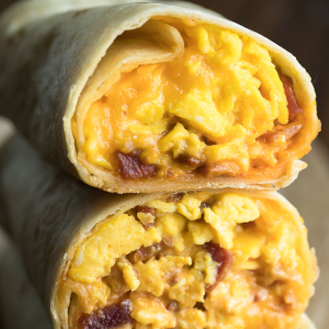 Breakfast Burrito - © peasandcrayons.com
