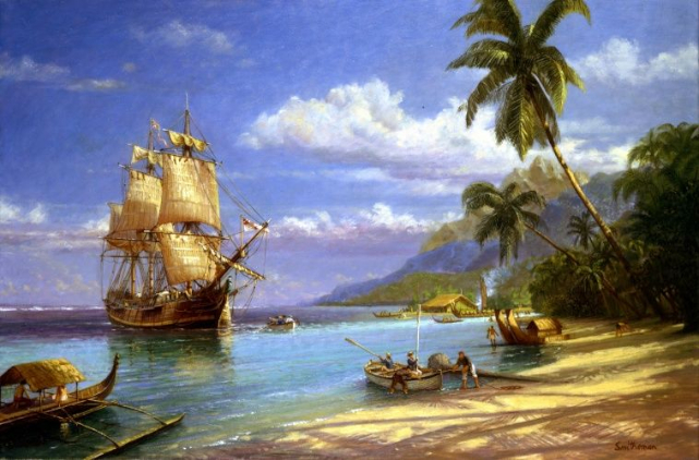 HMS Bounty 1798 - Tahiti - © ?