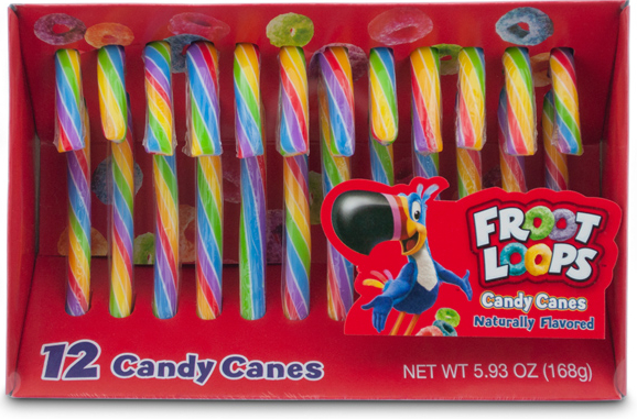 Froot Loops Candy Canes - © 2020 - Froot Loops