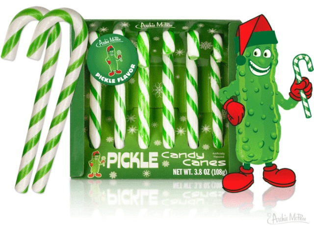 Pickle Candy Canes - © 2020 mcphee.com