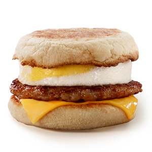 McDs Egg Sausage McMuff - © McDonalds