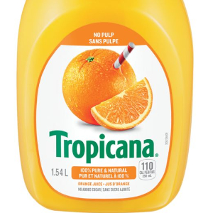 Tropicana Orange Juice Label - © 2020 Tropicana