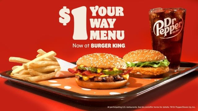 $ Your Way Meal at BK - © 2020 Burger King