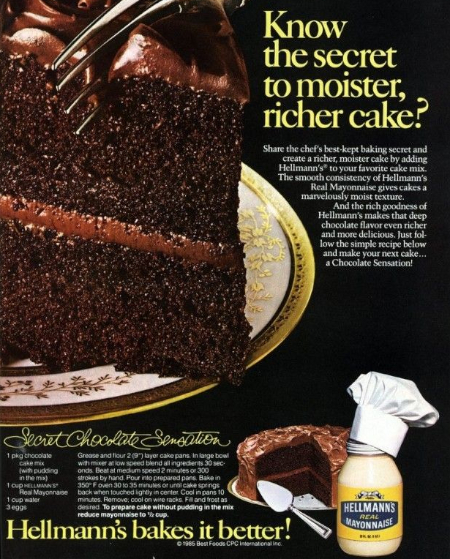 Helman's Mayo Chocolate Cake - © Helman's Mayo