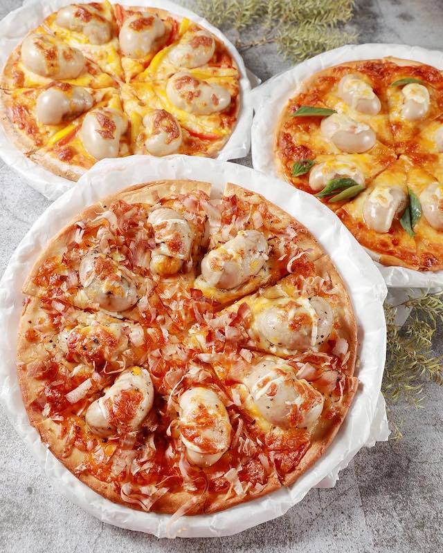 Testicle Pizzas - © 2021 Sunny Queen Restaurant