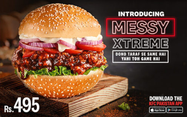 KFC Messy Xtreme - © 2021 KFC Pakistan