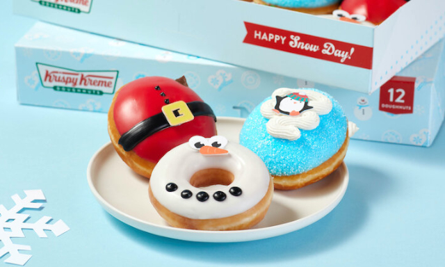 KK Let It Snow Doughnuts - © 2021 Krispy Kreme