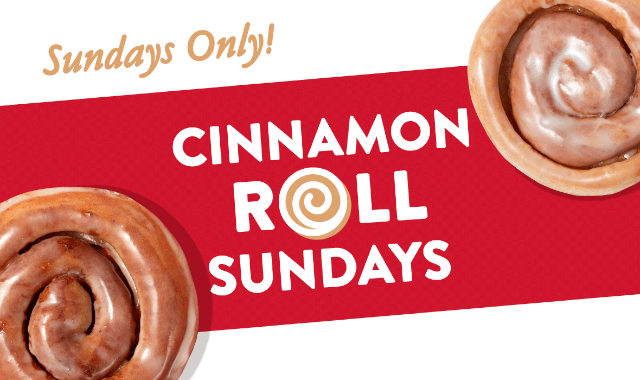 Cinnamon Roll Sundays - © 2022 Krispy Kreme