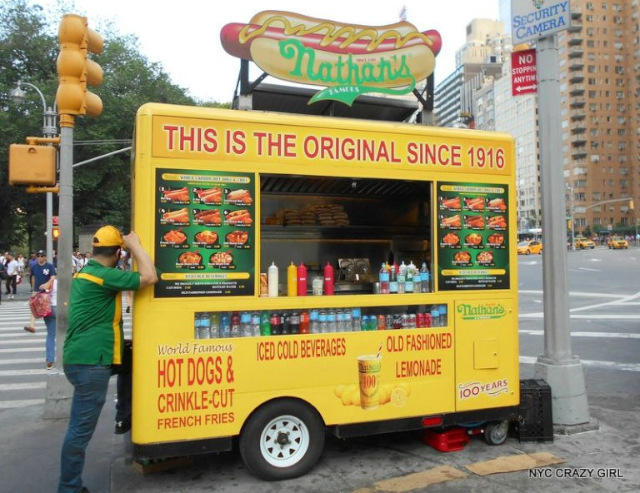 Nathan's Cart Now - © NYC Crazy Girl