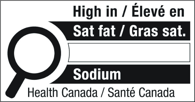 FOP Warning Label - © 2022 Health Canada