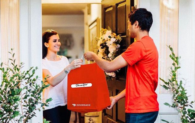 DoorDash Delivery to Woman - © DoorDash