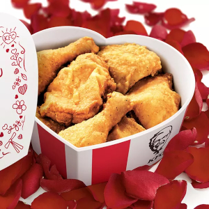 KFC Chicken Gram Heart Bucket - © 2023 KFC