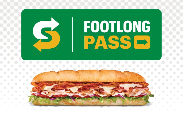 Footlong Pass - © 2023 Subway