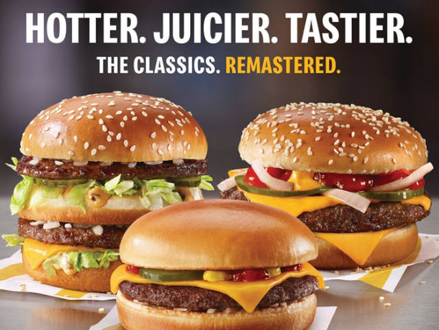 Burgers re-mastered - © 2023 - McDonalds
