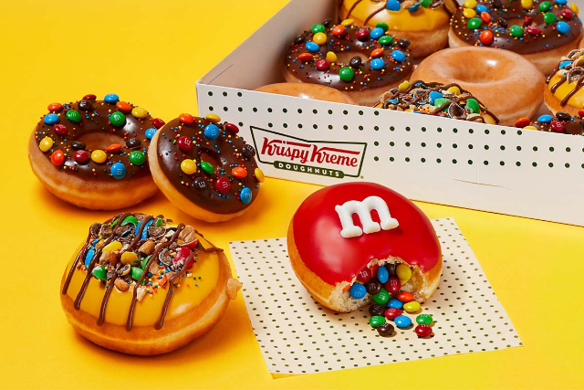 M&Ms Doughnuts - © 2023 Krispy Kreme