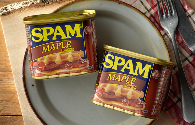 SPAM Maple Flavour - © 2023 Hormel Foods