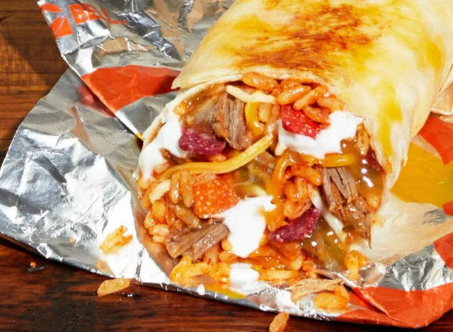 Shredded Beef Burrito - © 2023 Taco Bell