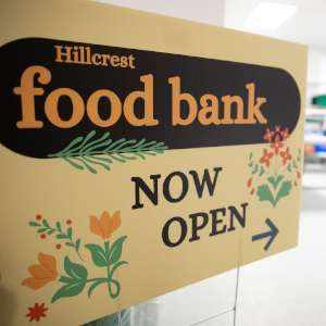 Food Bank Sign - © 2023 Hillcrest Food Bank