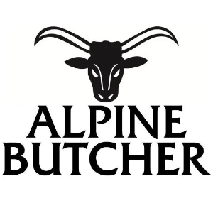 Alpine Butcher Logo - © 2023 maggiejs.ca