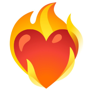 Heartburm Emoji - © emojiterra.com
