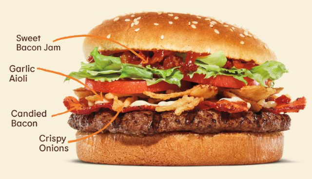 Candied Bacon Whopper - © 2024 - Burger King