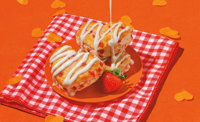 Strawberry Heart Biscuits - © 2023 - Popeye's