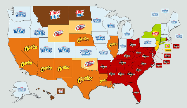 Fave Snacks Map - 2 - © 2024 - Hubscore