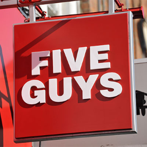Five Guys Sign - © 2024 - lovewimbledon org