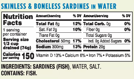 Sardines Label - © seasonproducts.com