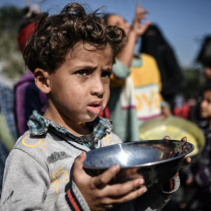 Starving Gazan Child - © 2023 - Abed Zagout - Unicef