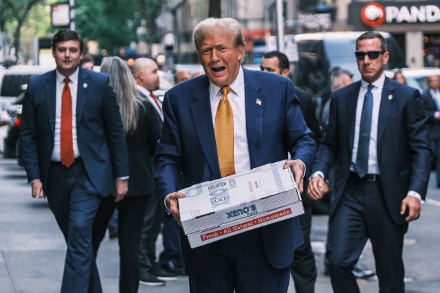Trump NYC Pizzas - © 2024 - Stephen Yang - NY Post
