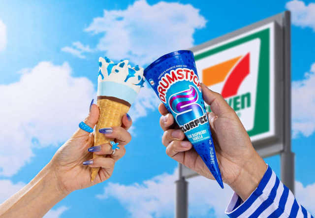 Blue Raspberry Vanilla Cone - © 2024 - 7-Eleven