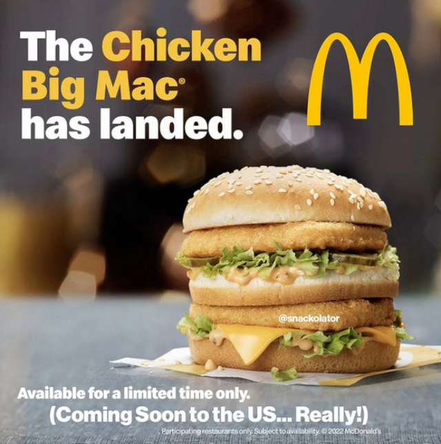 Chicken Big Mac - © 2024 McDonald's via Snackolator