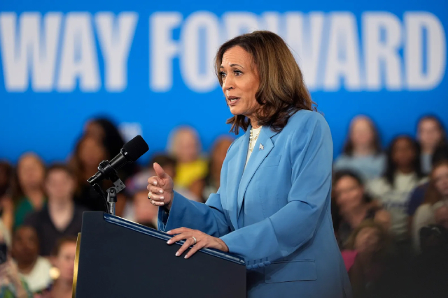 Harris August 16 - © 2024 Julia Nikhinson via AP